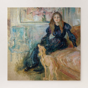 Berthe Morisot - Julie und ihr Windhund Laerte Puzzle