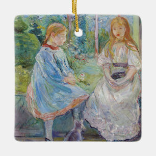 Berthe Morisot - Junge Mädchen am Fenster Keramikornament