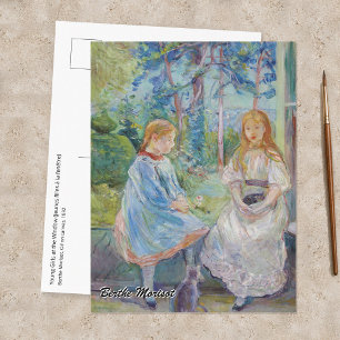 Berthe Morisot - Junge Mädchen am Fenster Postkarte