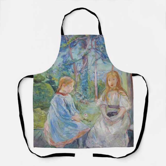 Berthe Morisot - Junge Mädchen am Fenster Schürze (Vorderseite)