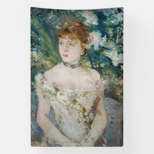 Berthe Morisot - Junges Mädchen in einem Ballkleid Banner