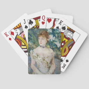 Berthe Morisot - Junges Mädchen in einem Ballkleid Spielkarten