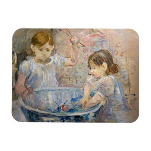 Berthe Morisot - Kinder am Becken Magnet