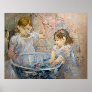 Berthe Morisot - Kinder am Becken Poster