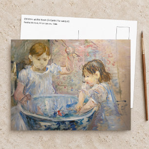 Berthe Morisot - Kinder am Becken Postkarte
