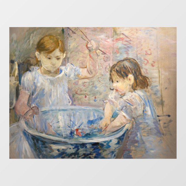 Berthe Morisot - Kinder im Becken Fensteraufkleber (Blatt)