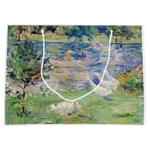 Berthe Morisot - Mädchen im Boot mit Gänsen Große Geschenktüte