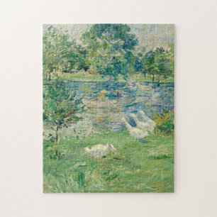 Berthe Morisot - Mädchen in einem Boot mit Gänsen Puzzle