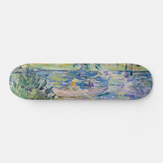 Berthe Morisot - Mädchen in einem Boot mit Gänsen Skateboard (Horizontal)