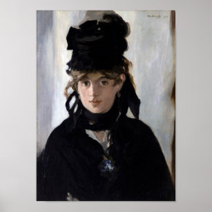 Berthe Morisot mit einem Bouquet aus Violetten, Ma Poster