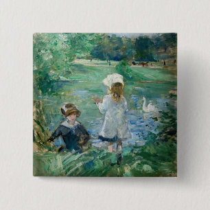 Berthe Morisot - Neben einem See Button