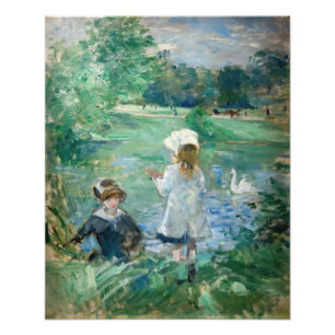Berthe Morisot - Neben einem See Fotodruck