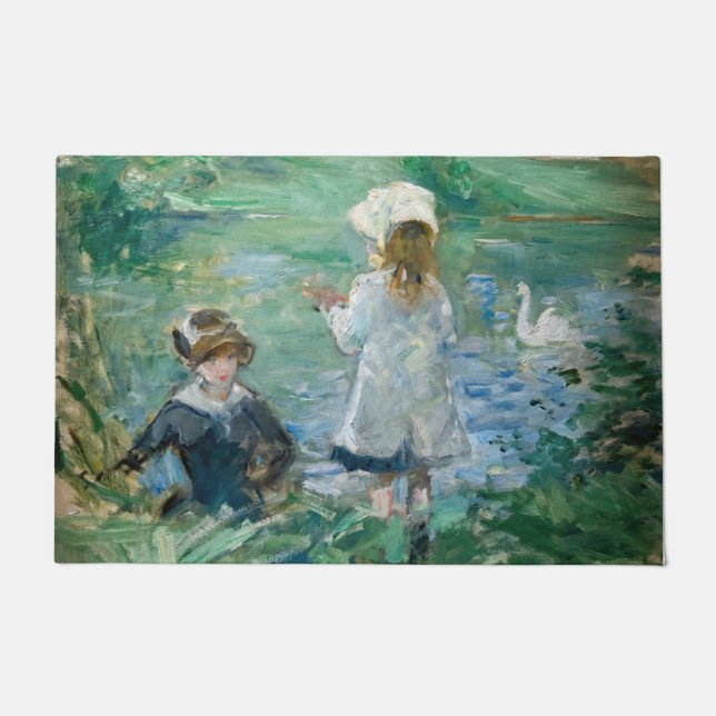 Berthe Morisot - Neben einem See Fußmatte (Vorderseite)