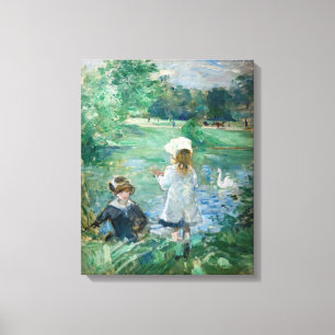 Berthe Morisot - Neben einem See Leinwanddruck