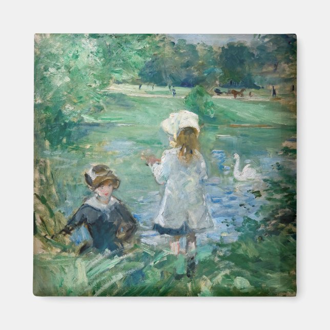 Berthe Morisot - Neben einem See Magnet (Vorne)