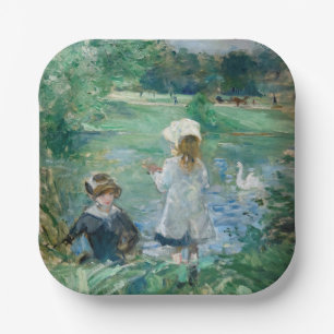 Berthe Morisot - Neben einem See Pappteller