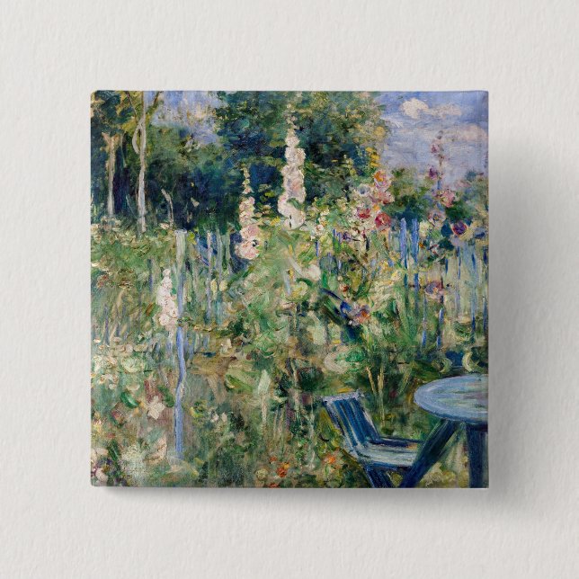 Berthe Morisot - Rose Tremieres Button (Vorderseite)