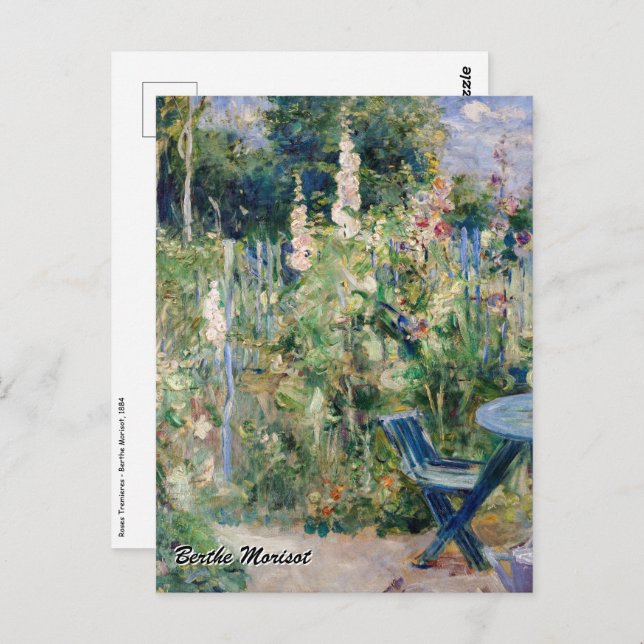 Berthe Morisot - Rose Tremieres Postkarte (Vorne/Hinten)