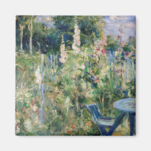 Berthe Morisot - Rosen / Stockrosen Magnet