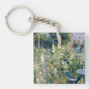 Berthe Morisot - Rosen / Stockrosen Schlüsselanhänger
