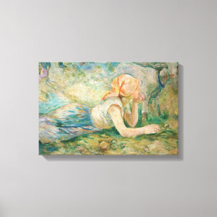 Berthe Morisot - Ruhende Schäferin Leinwanddruck