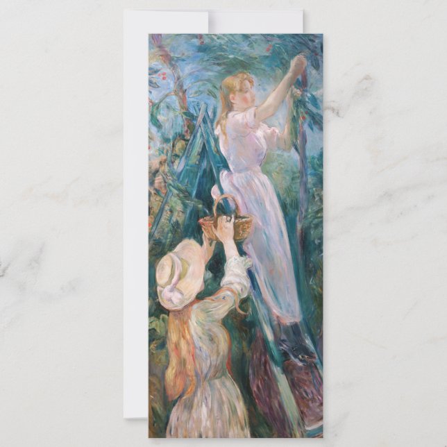 Berthe Morisot - The Cherry Picker Einladung (Vorderseite)