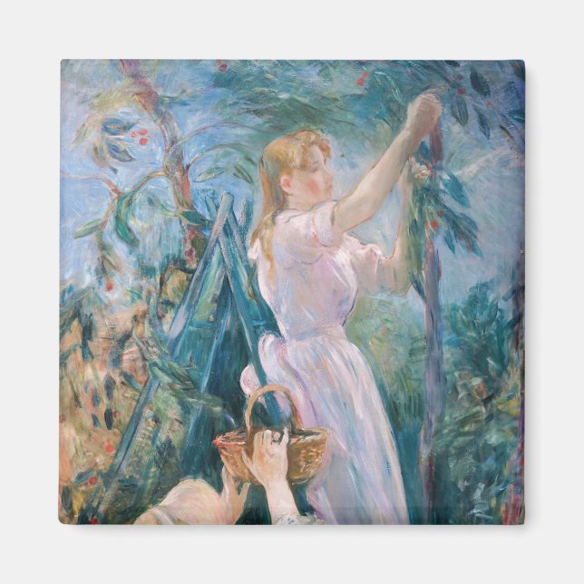 Berthe Morisot - The Cherry Picker Magnet (Vorne)