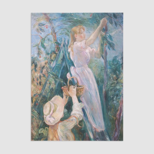 Berthe Morisot - The Cherry Picker Seidenpapier (Von Creator hochgeladen)