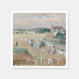Berthe Morisot - Wäsche zum Trocknen aufhängen Serviette