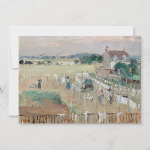 Berthe Morisot - Wäschewaschen nach Trocknen Einladung