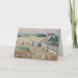 Berthe Morisot - Wäschewaschen nach Trocknen Karte