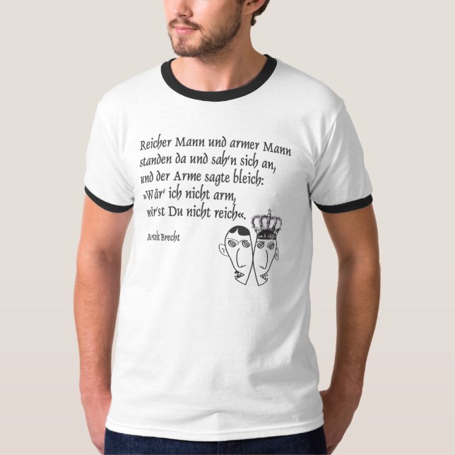 Bertolt Brecht T-Shirt (Vorderseite)