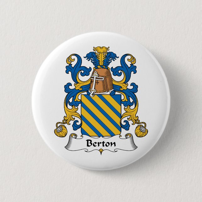 Berton Familienwappen Button (Vorderseite)