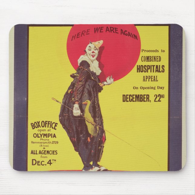 Bertram mahlt Zirkusplakat Mousepad (Vorne)