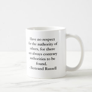 Bertrand Russell - Berechtigung Tasse