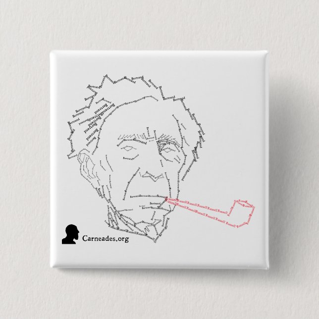 Bertrand Russell-Knopf Button (Vorderseite)