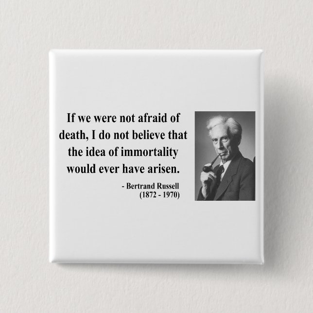 Bertrand Russell Zitat 1b Button (Vorderseite)