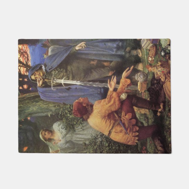 Bertuccio's Bride (von Edward Robert Hughes) Fußmatte (Vorderseite)