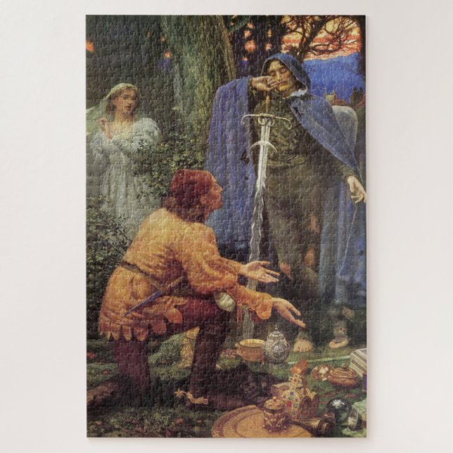 Bertuccio's Bride (von Edward Robert Hughes) Puzzle (Vertikal)