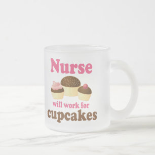 Beruf arbeitet für Kuchen-Krankenschwester Mattglastasse