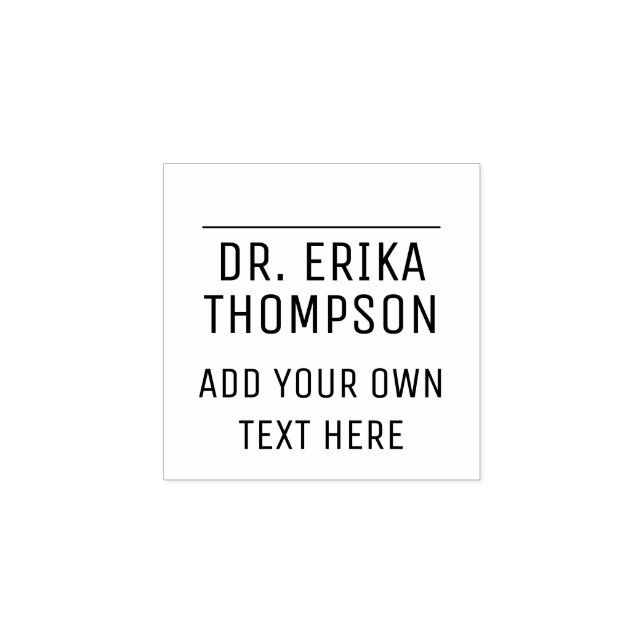 Beruf (Arzt) Gummi-Briefmarke zur Unterschrift Gummistempel (Prägung)