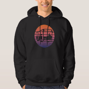 Beruf Busfahrer Job Männer Frauen Kinder Retro Vin Hoodie