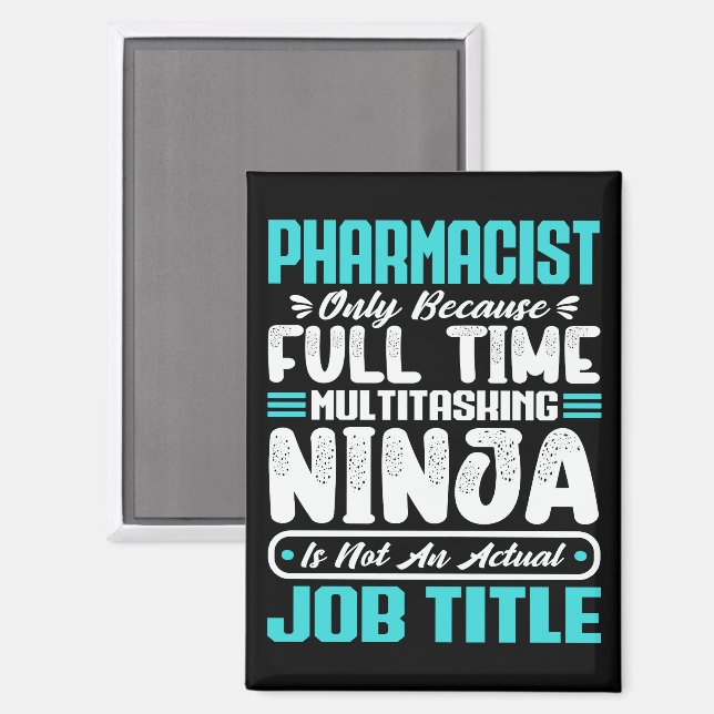 Beruf des Apothekers Funny Pharmacy Magnet (Vorderseite/Rückseite)