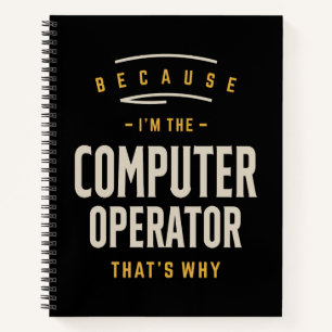 Beruf des Computerbetreibers Notizbuch