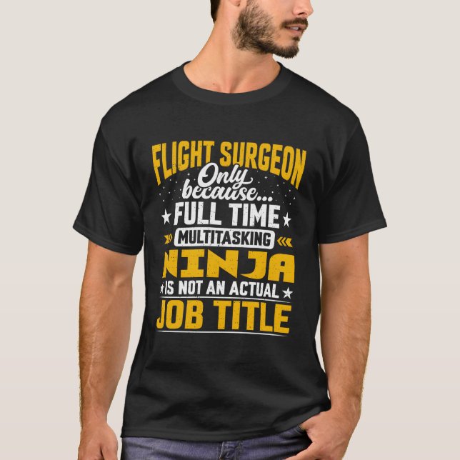 Beruf des Flugchirurgen - Funny Flight Medical T-Shirt (Vorderseite)