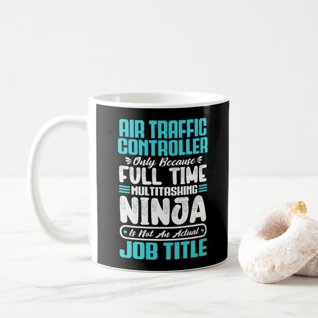Beruf des Fluglotsen Kaffeetasse (Mit Donut)