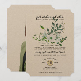 Beruf für das FOTO der Bontanen für Aquarellen Einladung