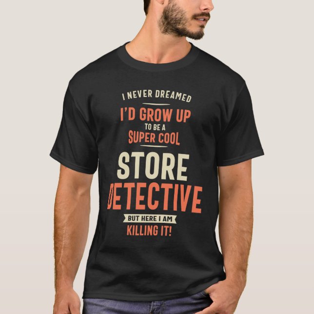 Beruf für Detective Job Title Professionals T-Shirt (Vorderseite)