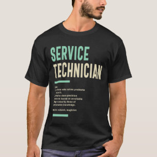 Beruf für die berufliche Qualifikation von Service T-Shirt