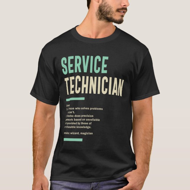 Beruf für die berufliche Qualifikation von Service T-Shirt (Vorderseite)